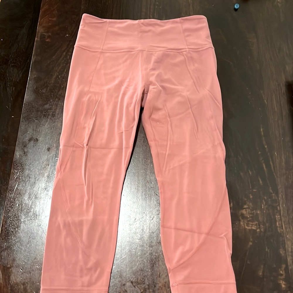 Athleta Pink Salutation Capris - image 1